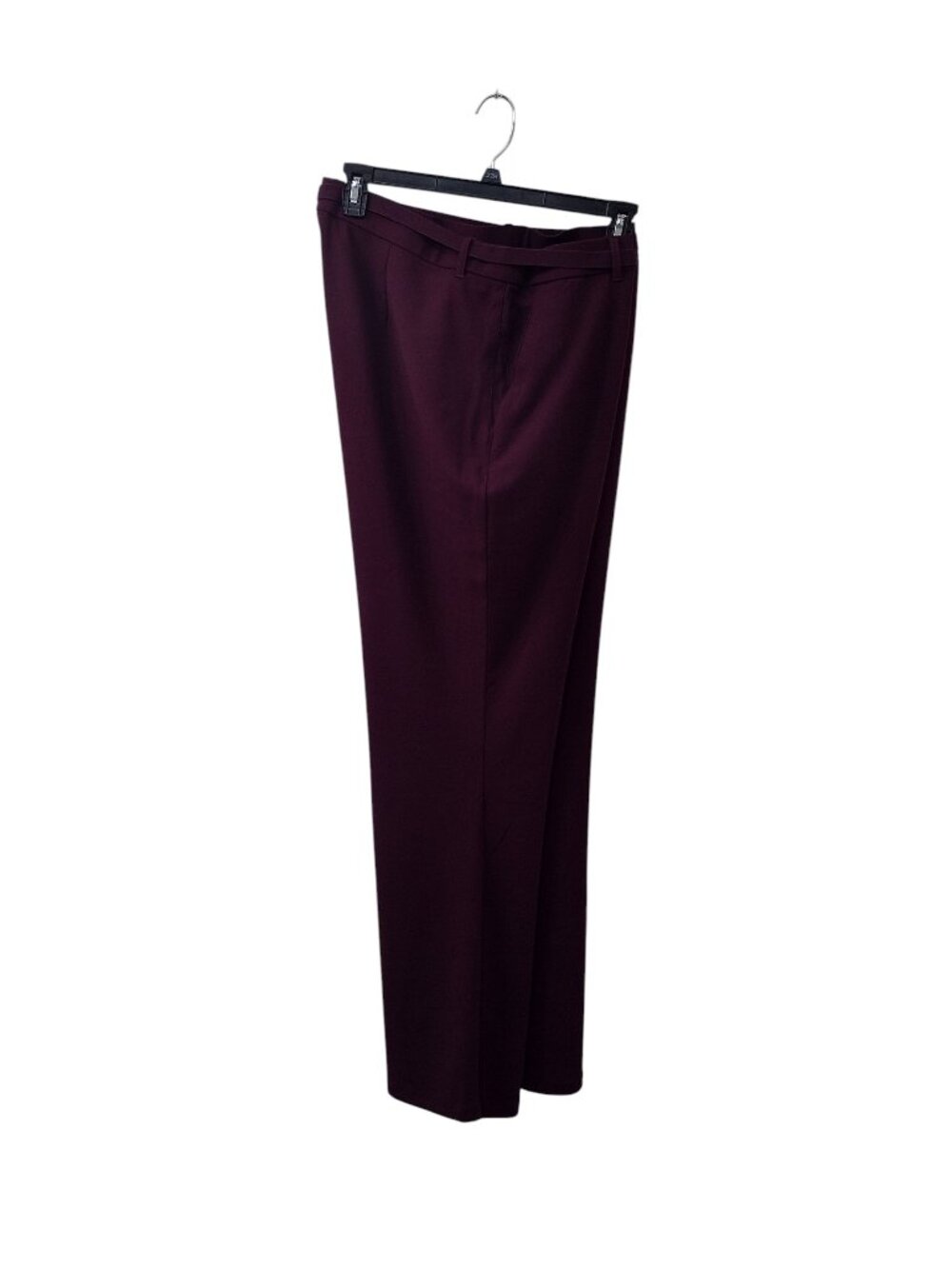 Christian Siriano Straight Leg Pants, Size 2X, Burgundy